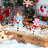 9 Pack Snowman Craft Kit for Kids Christmas Snowman DIY Craft Kit Build Snowman Decorating Kit Snowman Modeling Clay Hats Buttons Scarfs Kit Snowm...