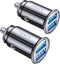 AINOPE 2 Pack Fast Mini Car Charger Adapter, 4.8A Metal Cigarette Lightter USB Car Charger Flush Fit, Dual Port Fit for iPhone 16 15 14 13 12 Pro ...