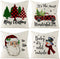 Christmas Pillows Covers 18x18 Set of 4, Christmas Decorations Pillow Case Xmas Winter Holiday Decor Throw Pillow Covers for Sofa Couch Bed Party ...
