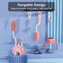 Silicone Bottle Brush Set with Stand, 360° Rotating Silicone Bottle Cleaning Brush Cleaner Set, Long Handle 3 in 1 multipurpose Silicone Baby Bott...