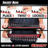 Ernst Mfg. 8493 RD Socket BOSS Tray High-Density System with (2) Red 13" Socket Rail + (28) Twist Lock Clips, 3/8" Drive - Made in USA...