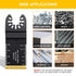 10PCS Titanium Oscillating Saw Blades, Universal Oscillating Multitool Blades Metal Cutting Quick Release for Hard Material Metal Nails Wood Plast...