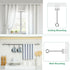 10 Inch Ceiling Curtain Rod Brackets, Heavy Duty Ceiling Curtain Rod Holder for 1 Inch Drape Poles, 2 Pack, Silver...