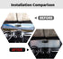 Windshield Flag Sunshade Sun Shade Heat Shield Sun Visor Mat Compatible with Jeep Wrangler Rubicon Sahara TJ JK JKU 2 Door & 4 Door...