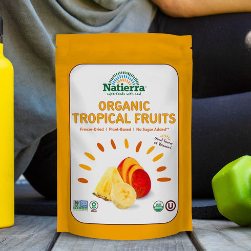 NATIERRA Nature's All Foods Organic Freeze-Dried Tropical Fruits | Non-GMO & Vegan | 1.5 Ounce...