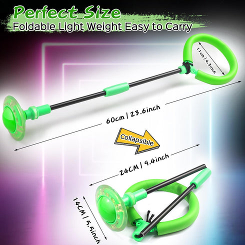 Jalunth Led Ankle Skip Ball - Outdoor Beach Toys Kids Adults Girls Boys Glow Flash Light Up It Outside Sand Backyard Flashlight Games Ages 3 4 5 6...
