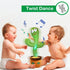 Pbooo Dancing Cactus Mimicking Toy,Talking Repeat Singing Sunny Cactus Toy 120 Pcs Songs for Baby 15S Record Your Sound Sing+Dancing+Recording+LED...
