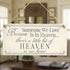 Meijiafei Because Someone We Love is in Heaven… There’s A Little Bit of Heaven in Our Home - Bereavement/Sympathy Rememberence Gift Sign 10"x5"...