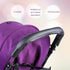 Baby Stroller Handle Cover, Leather Pram Foam Armrest Covers Universal Bumper Pushchair Handlebar Sleeve Removable Grip Bar Replacement Accessorie...