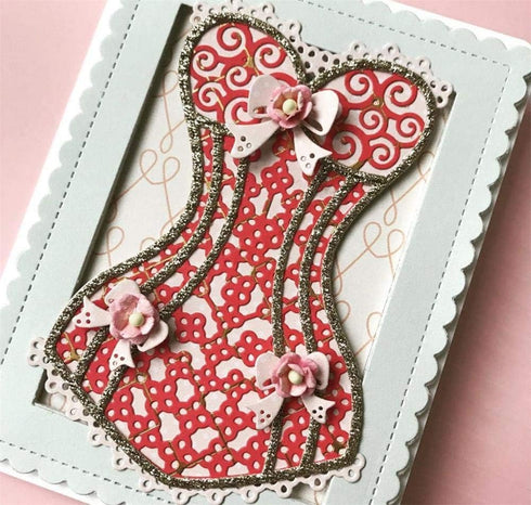 KSCRAFT Cute Corset Layering Metal Cutting Dies Stencils for DIY Scrapbooking/Photo Album Decorative Embossing DIY Paper Cards...