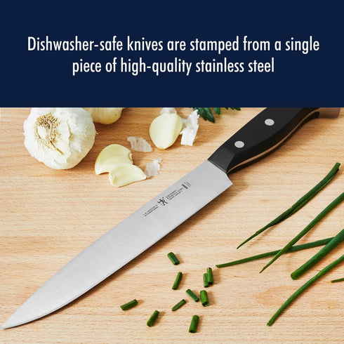 HENCKELS Statement Razor-Sharp 8-inch Slicing Knife, German Engineered Informed by 100+ Years of Mastery, Black/Stainless Steel...