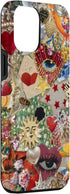 iPhone 15 Pro Max Vintage Mosaic Art Charm Scrapbook Trendy Collage Case...
