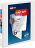 Avery Heavy-Duty View 3 Ring Binder, 1" One Touch Slant Rings, Holds 8.5" x 11" Paper, 1 White Binder (05304)...