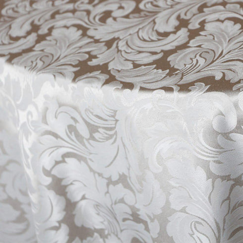 Tektrum Heavy Duty 70 inch Round Damask Jacquard Tablecloth Table Cover - Waterproof/Spill Proof/Stain Resistant/Wrinkle Free - Great for Banquet,...