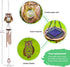 Solar Owl Wind Chimes Garden Decor – Metal Memorial Wind-Chime with 5 Tuned Tubes,Garden Otudoor Patio Balcony Tree Ornaments,Birthday Gifts for M...