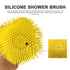 Pet Bath Brush Dog Scrubber for Bath Pet Shampoo Brush Dog Bathing Brush Pet Bubble Brush with Silicone Loop Handle for Long Short Haired Dogs and...