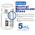 Empty Sterile Vial Sealed with Butyl Rubber Stopper and Flip Top Closure,Type 1 Borosilicate Glass Tubing,Individually Packed (10mL 8Pcs (Amber))...