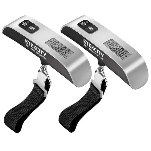 Etekcity Luggage Scale, Travel Essentials, Digital Weight Scales for Travel Accessories, Portable Handheld Scale with Temperature Sensor, Rubber P...