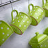 City to Cottage Handmade Lime Green and White Polka Dot Ceramic Extra Large 17.5oz/500ml | Hot Chocolate, Coffee, Tea Mug, Cup with Handle Unique ...