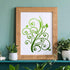 Floral Stencils for Painting on Wood Furniture Wall Reusable Canvas Flower Flourish Swirls Stencil for Crafts Boho Art Projects Drawing Card Makin...