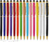 15 Pack Stylus Pens for Touch Screens Stylus Pen Compatible with Phone Tablets Kindle and Black Ink Ballpoint Pens-2 in 1 stylists pens for touch ...