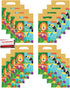 Jungle Forest Animals Safari Lion Elephant Monkey Birthday Party (16 Pack) Plastic Loot Treat Candy Favor Bags (Plus Party Planning Checklist by M...