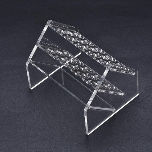 uxcell Slant Rack Acrylic Test Tube Holder 15 Wells for 10ml/15ml Centrifuge Tubes Clear...