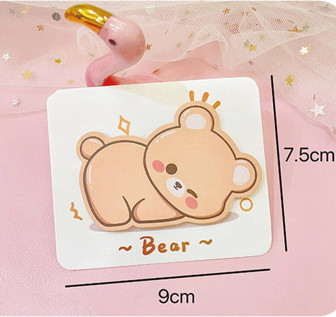 8 Pack Cute Sticky Notes Cartoon Animal Sticky Memo Pads Kawaii Small Self-Stick Memo Note Pad Office School supplies (8 Pack Animal)...