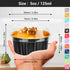EUSOAR Ramekins with Lids, 25pcs 5oz Cupcake Liners Aluminum Foil Baking Dessert Cups Holders, Mini Muffin Creme Brulee Disposable Ramekins Cheese...