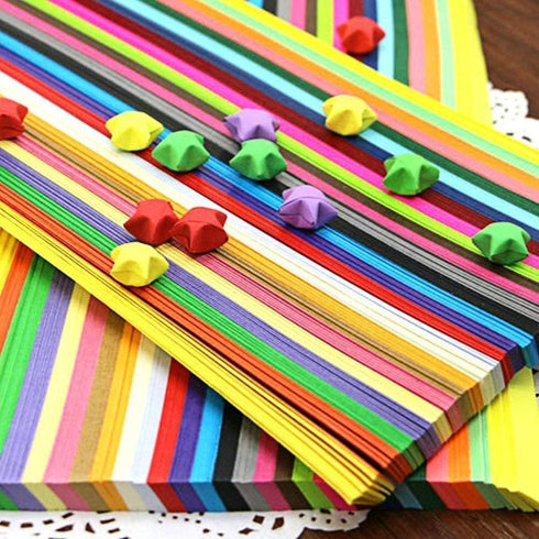 1350 Sheets Origami Stars Papers,Aierliusa Origami Star Paper Strip Package, Origami Paper Stars, 27 Colors, 1350 Stripes...