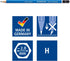 Staedtler Mars Lumograph Pre-Sharpened Writing and Art Drawing Pencils, H Lead, Box of 12, 100-H...