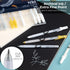 Ohuhu Gold Silver White Gel Pens: 12 Pack Extra Fine Point Pens Opaque Gel Ink Pens Smooth White Ink Pens for Highlight Black Paper Art Drawing Sk...