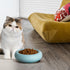 6.1 Inch Cat Bowls, 7 oz Ceramic Cat Food Bowl, Whisker Fatigue Relief Cat Bowl, Anti-Vomiting, Protect Spine, Perfect for Indoor Cats?Blue?...