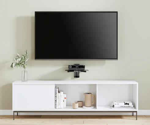 Mount-It! Floating Wall Mounted Shelf Bracket Stand for AV Receiver, Component, Cable Box, Playstation4, Xbox1, Blue Ray DVD Player, Projector, 17...