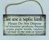 Septic Tank Sign-we use a Septic Tank Please Do Not Dispose of… -Functional Interior House Sign 5" x 10"...