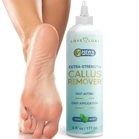 Callus Remover for Feet (Extra Strength) Foot Callus Remover Gel - Feet Scrubber, Pedicure Spa Tools, 6oz...