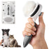 pet brush, pet brush for cats and dogs, removes loose undercoat and smoothes hair, stainless steel needles, self-cleaning button upgraded version,...