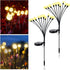 2 Pack Solar Garden Lights, 20LED Solar Powered Firefly Lights, Starburst Swaying Light Waterproof, Solar Garden Decorative Lights, Outdoor Yard P...