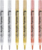 Metallic Marker Pens, Gold ,Rose Gold and Silver Metallic Permanent Markers for Artist Illustration, Crafts, Gift Card Making, Scrapbooking, Fabri...
