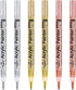 Metallic Marker Pens, Gold ,Rose Gold and Silver Metallic Permanent Markers for Artist Illustration, Crafts, Gift Card Making, Scrapbooking, Fabri...