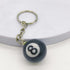 8 Ball Keychain Creative Key Chain Diameter 0.98 In Pendant Decorative Small Pendant Creative Key Chain...