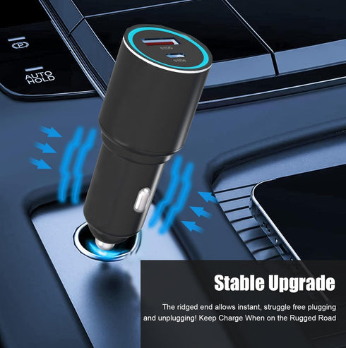 2Pack 48W USB C Car Charger with Cable for Samsung Galaxy S24/S24 Plus/S24Ultra/S23 FE/S23+/A35 5G/A25 5G/A15/A54 A23 A52 A53 A23 A03S,Phone 15 Pr...