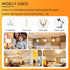 JD E11 LED Bulb Dimmable, E11 120V 100W Halogen Equivalent, T3/T4 Mini Candelabra Base, 10W 1000 LM E11 Bulbs for Ceiling Fans, Chandeliers, Cabin...