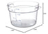 Carlisle FoodService Products Storplus Round Food Storage Container with Stackable Design for Catering, Buffets, Restaurants, Polycarbonate (Pc), ...