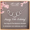 AnotherKiss 50th Birthday Gifts for Women, Sterling Silver 5 Circle Necklace for Her, 5 Rings for 5 Decades Jewelry Gift Ideas...