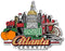 Atlanta City Magnet by Classic Magnets, 3D Rubber Vintage-Style Collectible Souvenirs and Gifts Made in The USA, 4.2" x 3.2"...