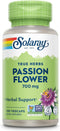 SOLARAY Passion Flower 700 mg Whole Aerial - Soothing Herbal Support - Passion Flower Capsules - Vegan, Non-GMO, 60-Day Guarantee, Lab Verified - ...