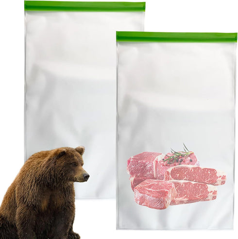 Odor Proof Food Storage Bear Bags Reusable Zipper Barrier Bags Airtight Bags Keep Fresh and Waterproof for Backpacking, Camping, Outdoor Bear Proo...