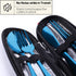 Travel Utensils with Case, Quatish Portable Silverware Set for Work, 304 Stainless Steel Reusable Travel Cutlery Set, Fork and Spoon Set for Campi...