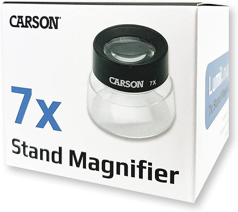 Carson LumiLoupe 7x Pre-Focused Stand Magnifier Loupe (LL-77)...